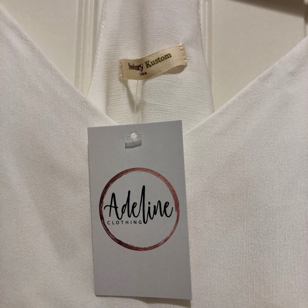 White Racerback Camisole Tank - Picture 2 of 3